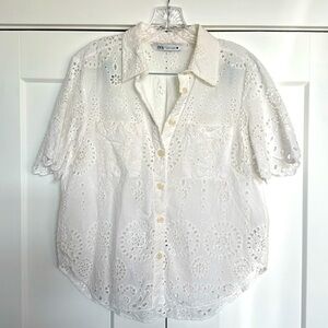 Zara blouse with cut out detail